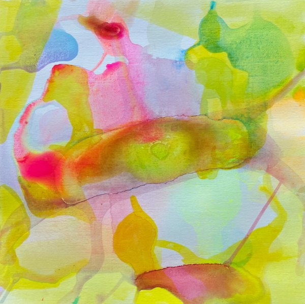 Alice Voglino, Riflessione #02, 2025, acrilici su cartoncino finitura lino, cm 30,5×30,5